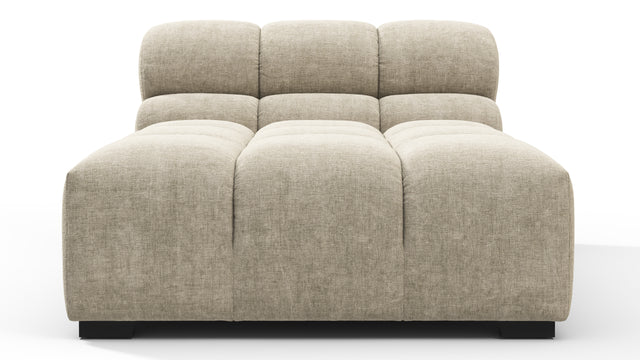 Tufty - Tufty Module, Armless Chaise, Beige Gray Chenille