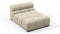 Tufty - Tufty Module, Armless Chaise, Beige Gray Chenille