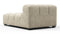 Tufty - Tufty Module, Armless Chaise, Beige Gray Chenille