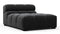 Tufty - Tufty Module, Armless Chaise, Black Velvet