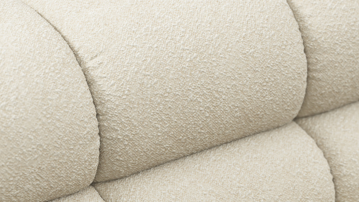 Tufty - Tufty Module, Armless Chaise, Eggshell Boucle