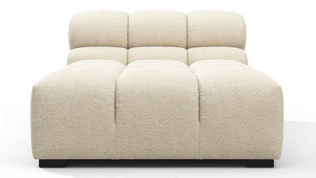 Tufty - Tufty Module, Armless Chaise, Eggshell Boucle