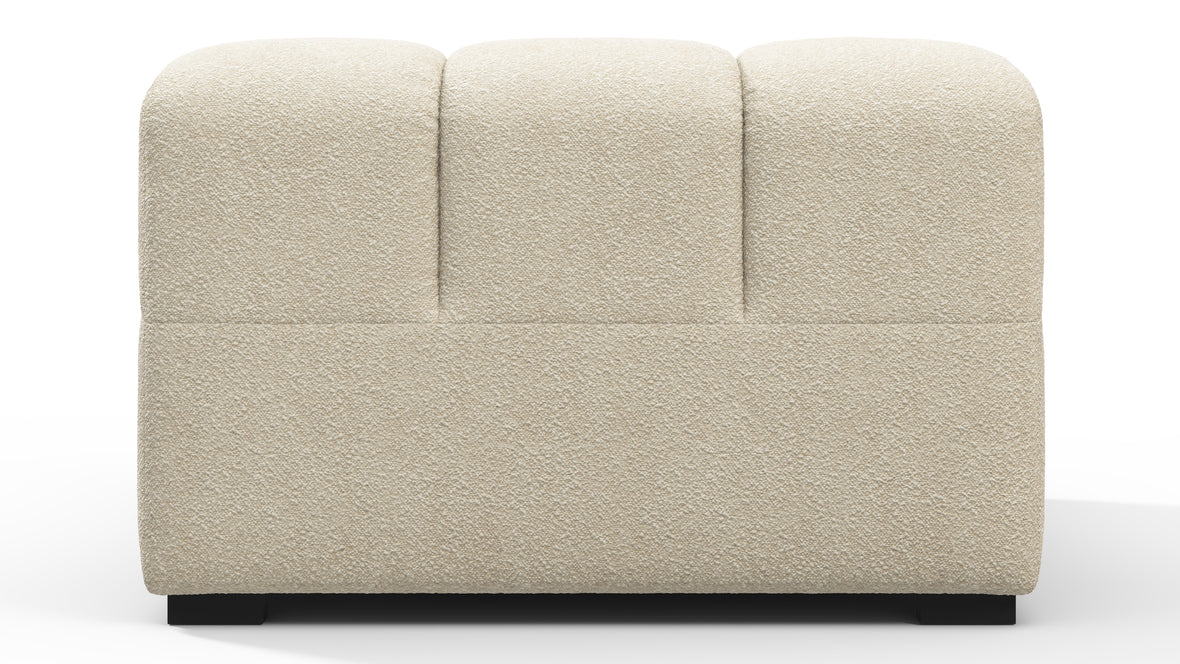 Tufty - Tufty Module, Armless Chaise, Eggshell Boucle