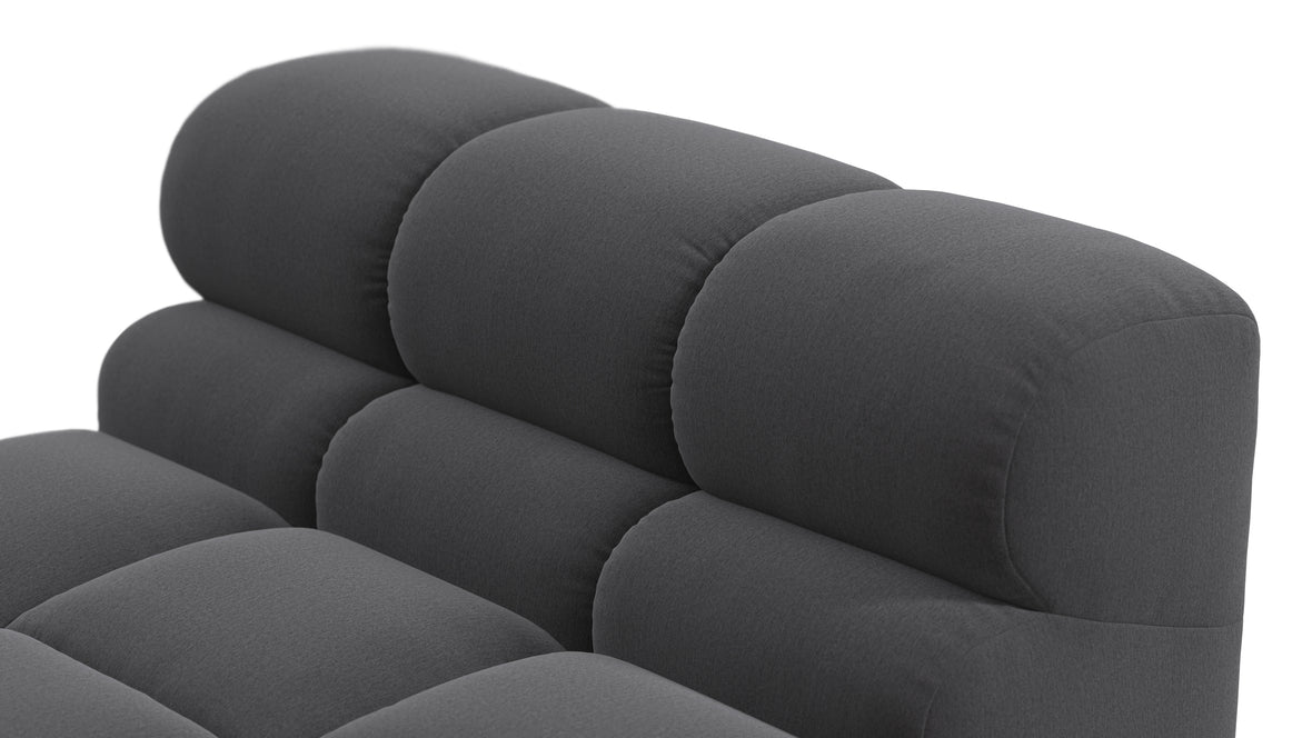 Tufty - Tufty Module, Armless Chaise, Ink Brushed Weave
