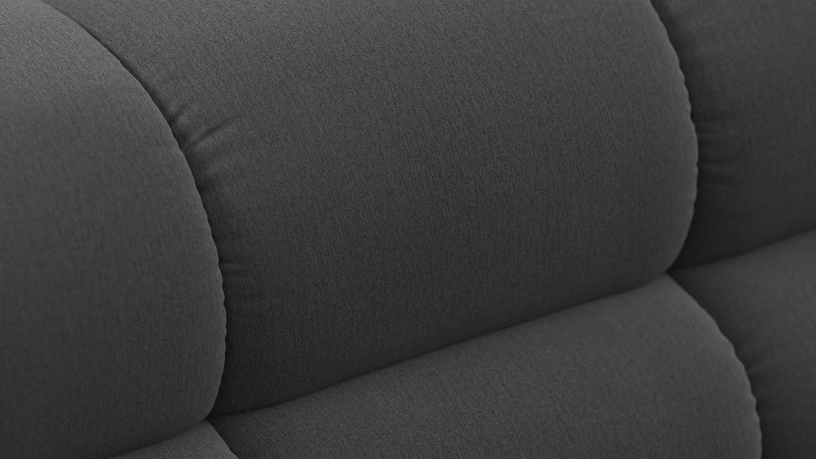 Tufty - Tufty Module, Armless Chaise, Ink Brushed Weave