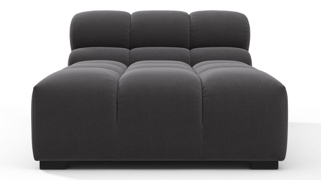 Tufty - Tufty Module, Armless Chaise, Ink Brushed Weave