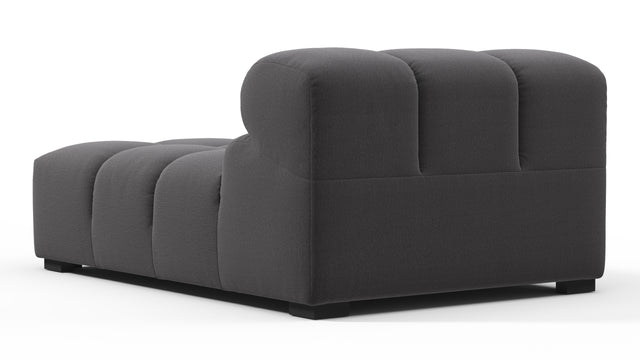Tufty - Tufty Module, Armless Chaise, Ink Brushed Weave