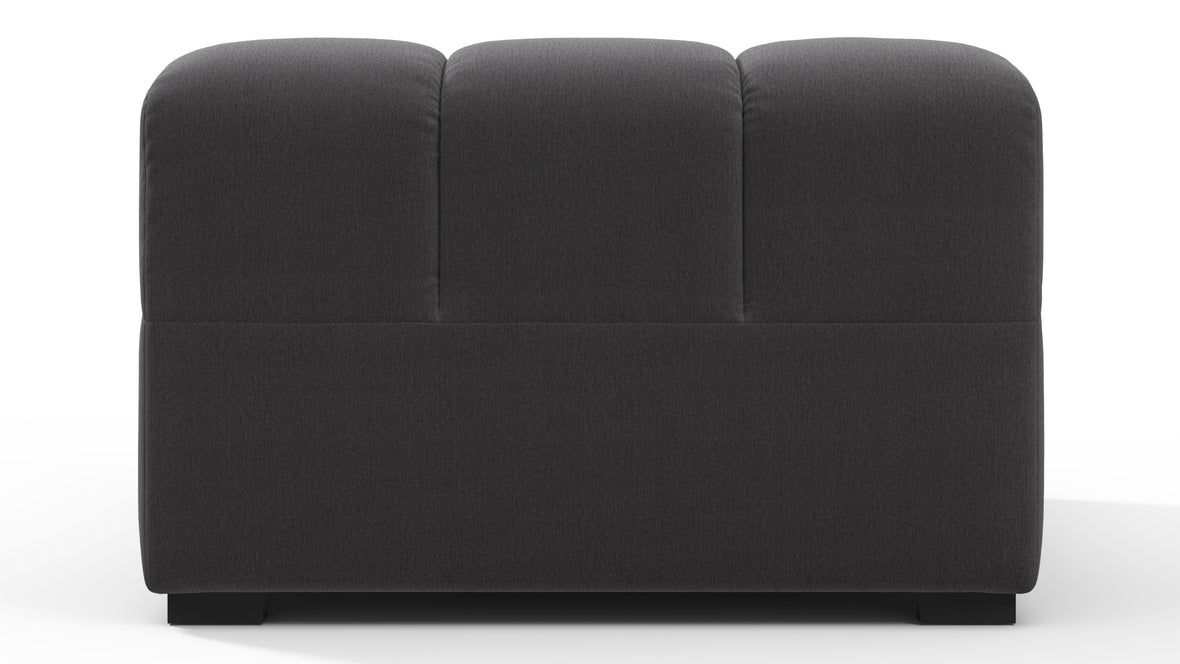 Tufty - Tufty Module, Armless Chaise, Ink Brushed Weave