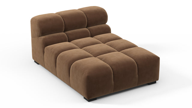 Tufty - Tufty Module, Armless Chaise, Mocha Velvet
