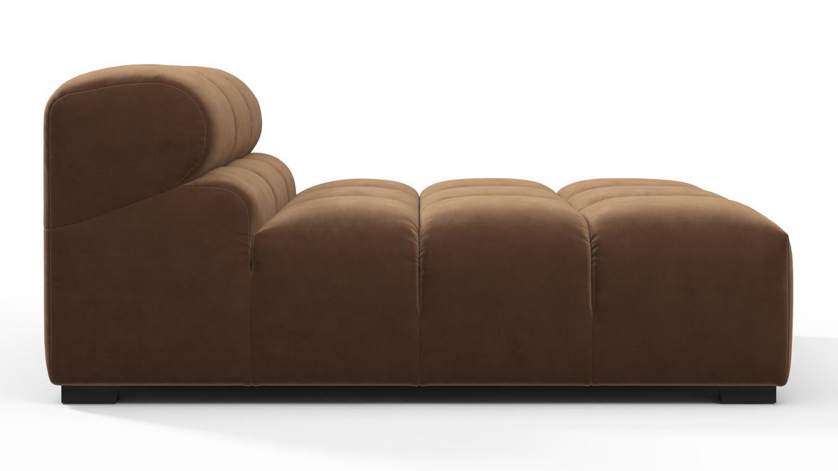 Tufty - Tufty Module, Armless Chaise, Mocha Velvet