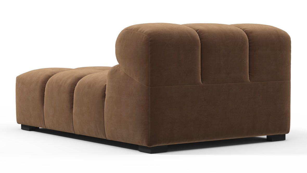 Tufty - Tufty Module, Armless Chaise, Mocha Velvet