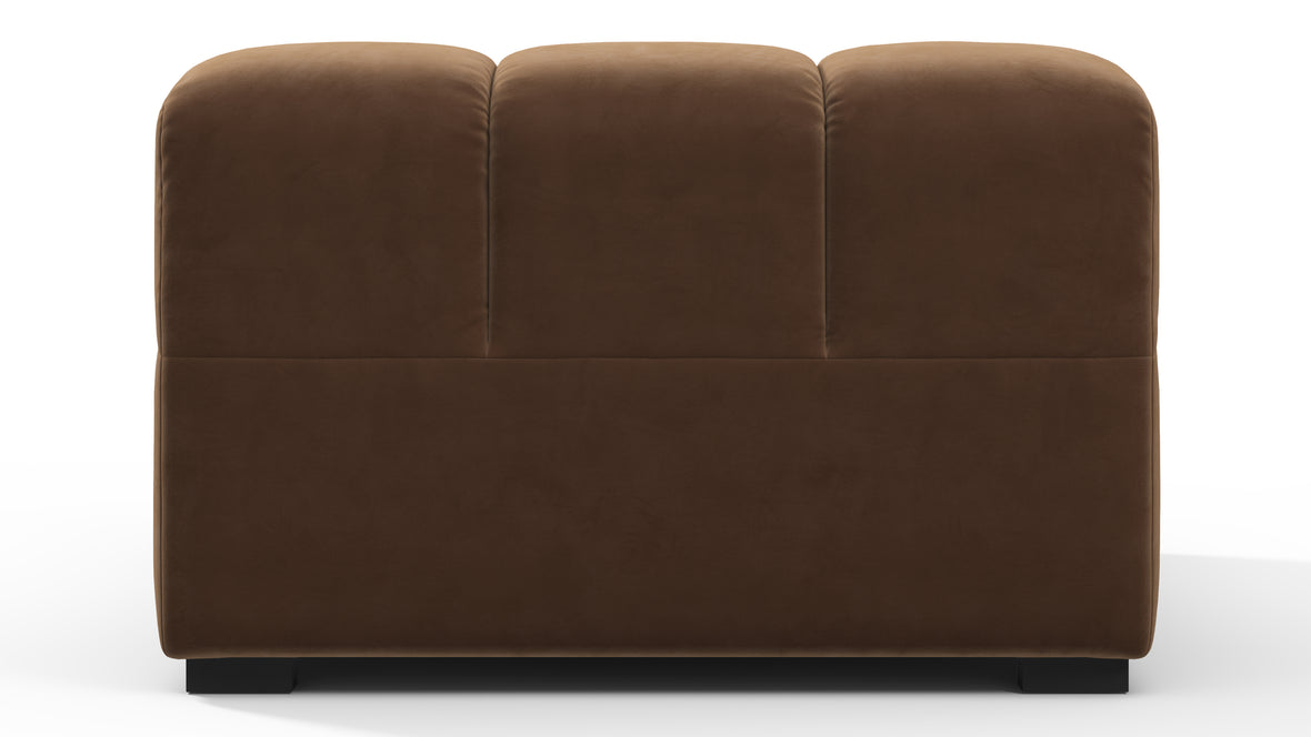 Tufty - Tufty Module, Armless Chaise, Mocha Velvet
