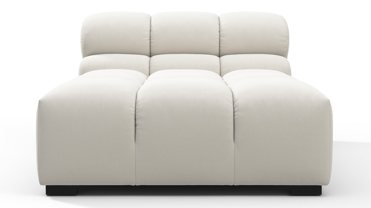 Tufty - Tufty Module, Armless Chaise, Oatmeal Brushed Weave