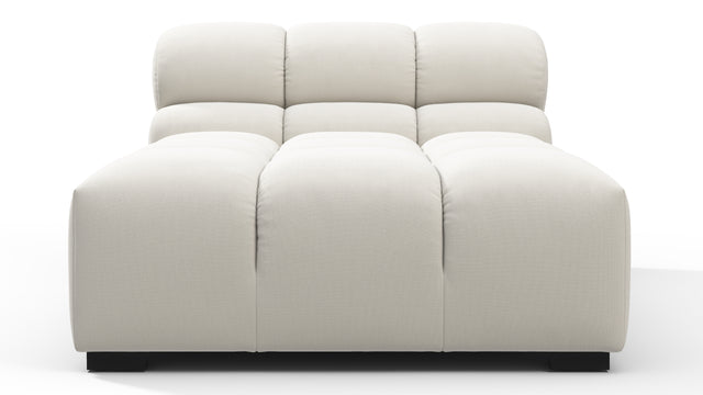 Tufty - Tufty Module, Armless Chaise, Oatmeal Brushed Weave