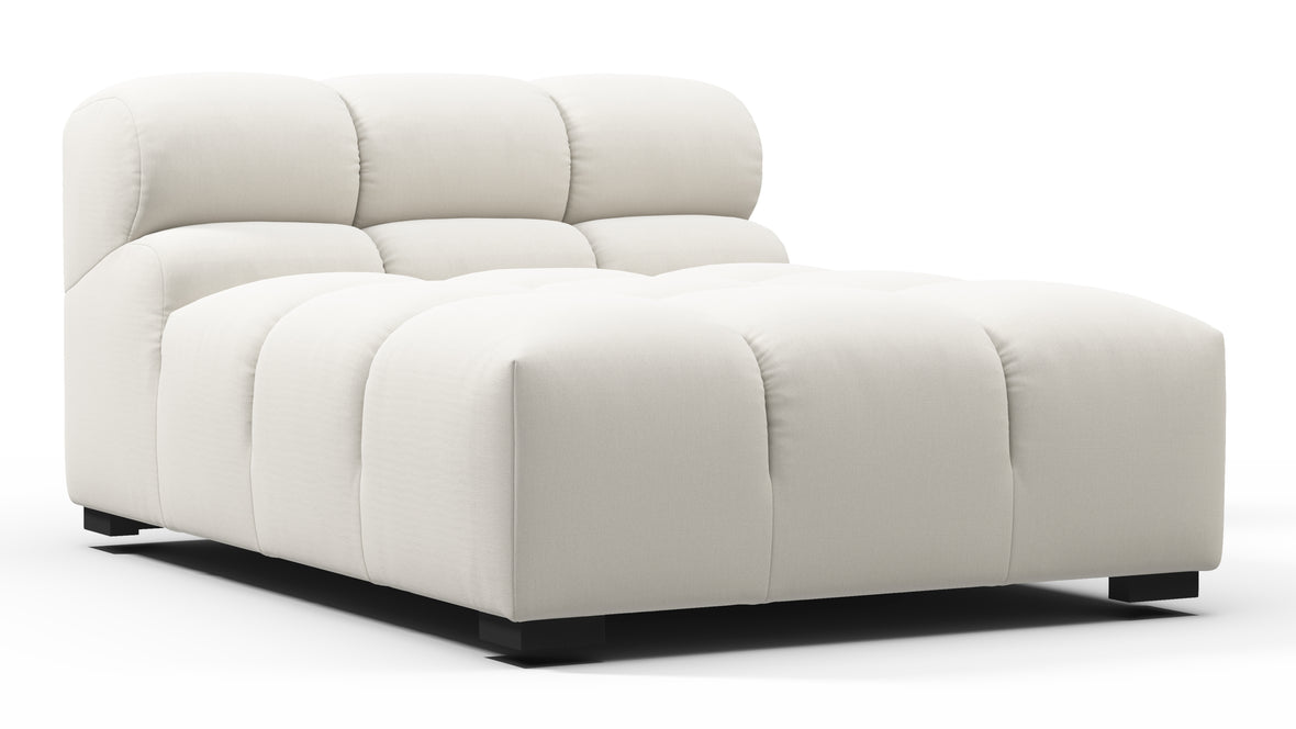 Tufty - Tufty Module, Armless Chaise, Oatmeal Brushed Weave