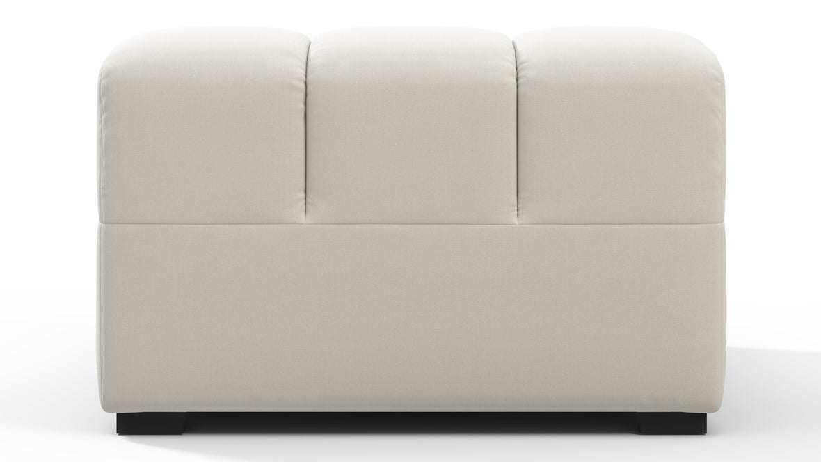 Tufty - Tufty Module, Armless Chaise, Oatmeal Brushed Weave