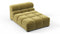 Tufty - Tufty Module, Armless Chaise, Olive Gold Velvet