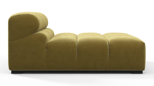 Tufty - Tufty Module, Armless Chaise, Olive Gold Velvet