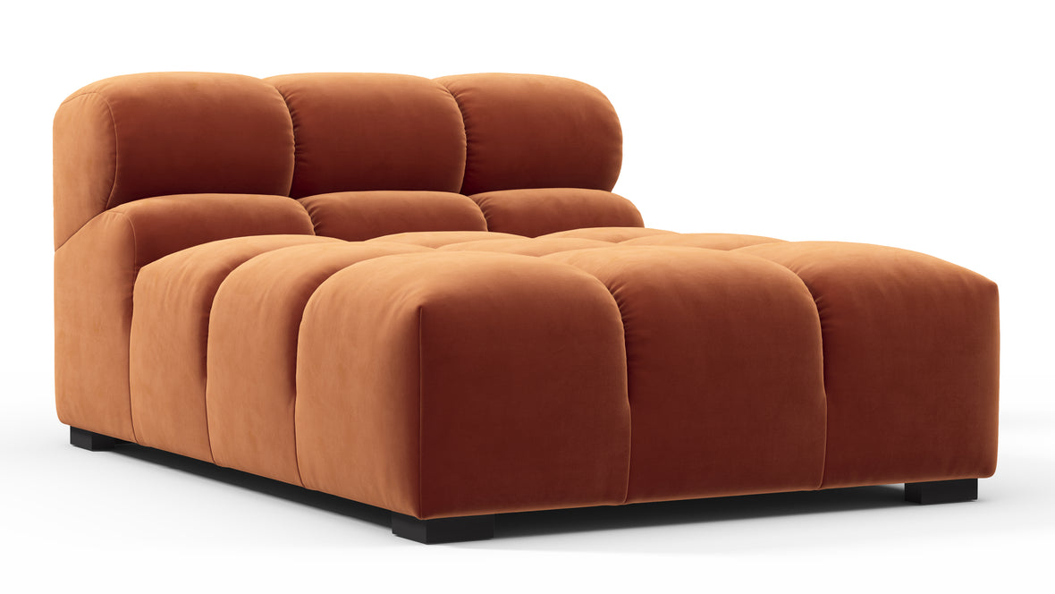 Tufty - Tufty Module, Armless Chaise, Spice Velvet