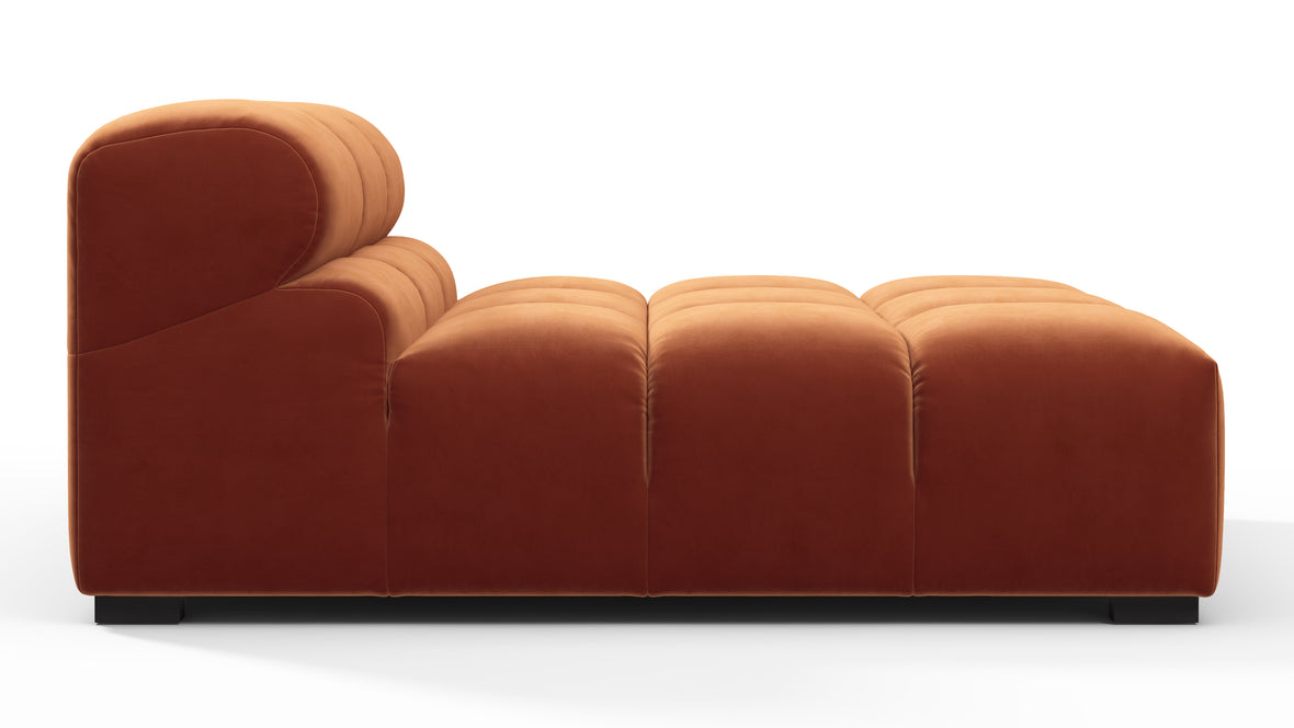 Tufty - Tufty Module, Armless Chaise, Spice Velvet