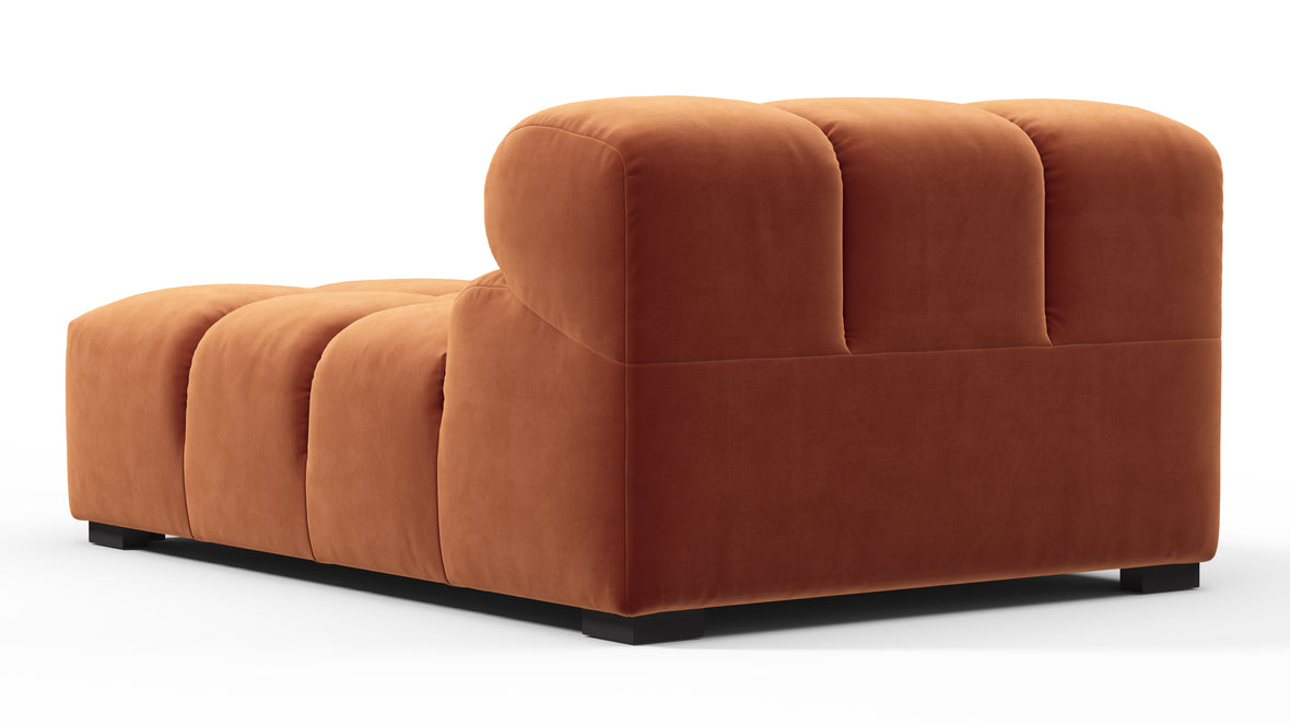 Tufty - Tufty Module, Armless Chaise, Spice Velvet