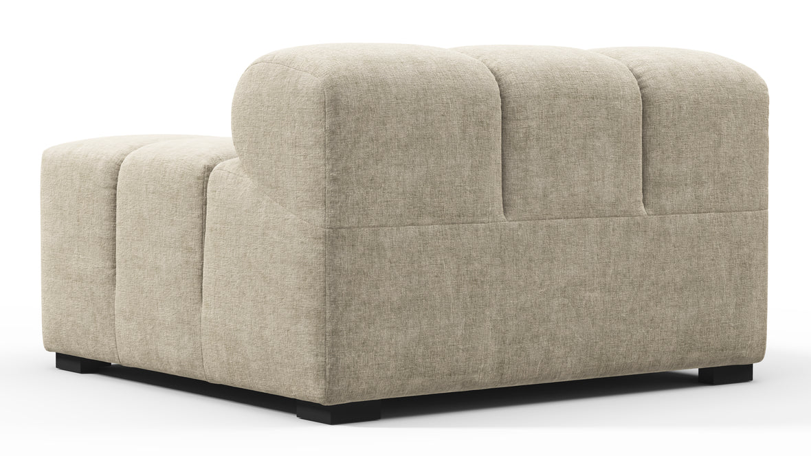 Tufty - Tufty Module, Right Arm, Beige Gray Chenille