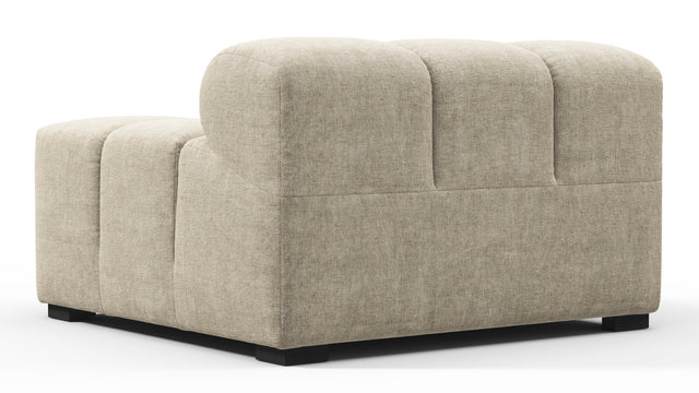 Tufty - Tufty Module, Right Arm, Beige Gray Chenille