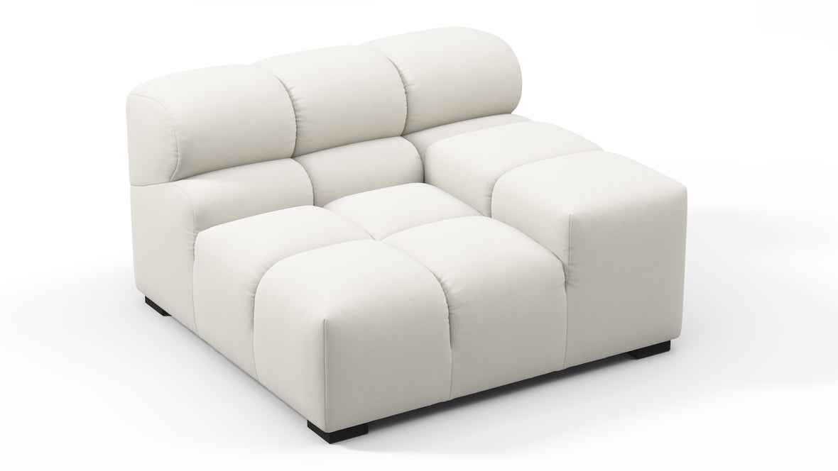 Tufty - Tufty Module, Right Arm, Oatmeal Brushed Weave