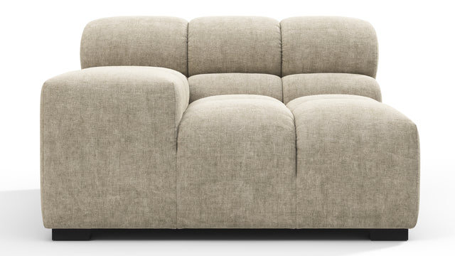 Tufty - Tufty Module, Left Arm, Beige Gray Chenille