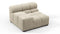 Tufty - Tufty Module, Left Arm, Beige Gray Chenille