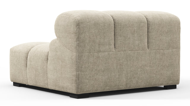 Tufty - Tufty Module, Left Arm, Beige Gray Chenille