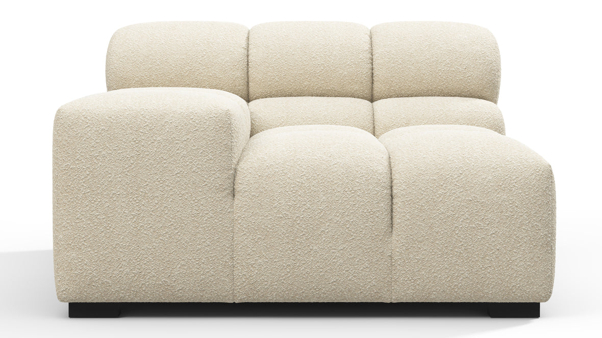 Tufty - Tufty Module, Left Arm, Eggshell Boucle
