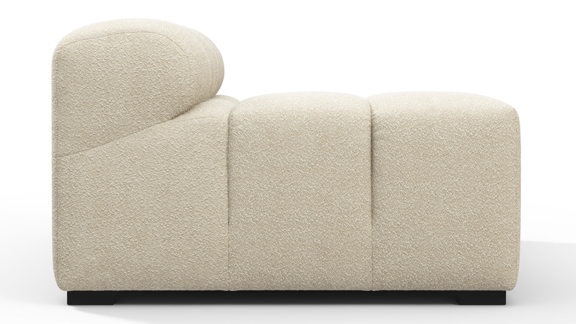 Tufty - Tufty Module, Left Arm, Eggshell Boucle