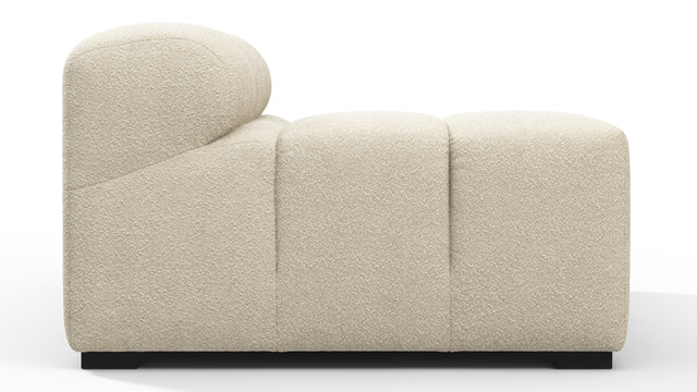 Tufty - Tufty Module, Left Arm, Eggshell Boucle