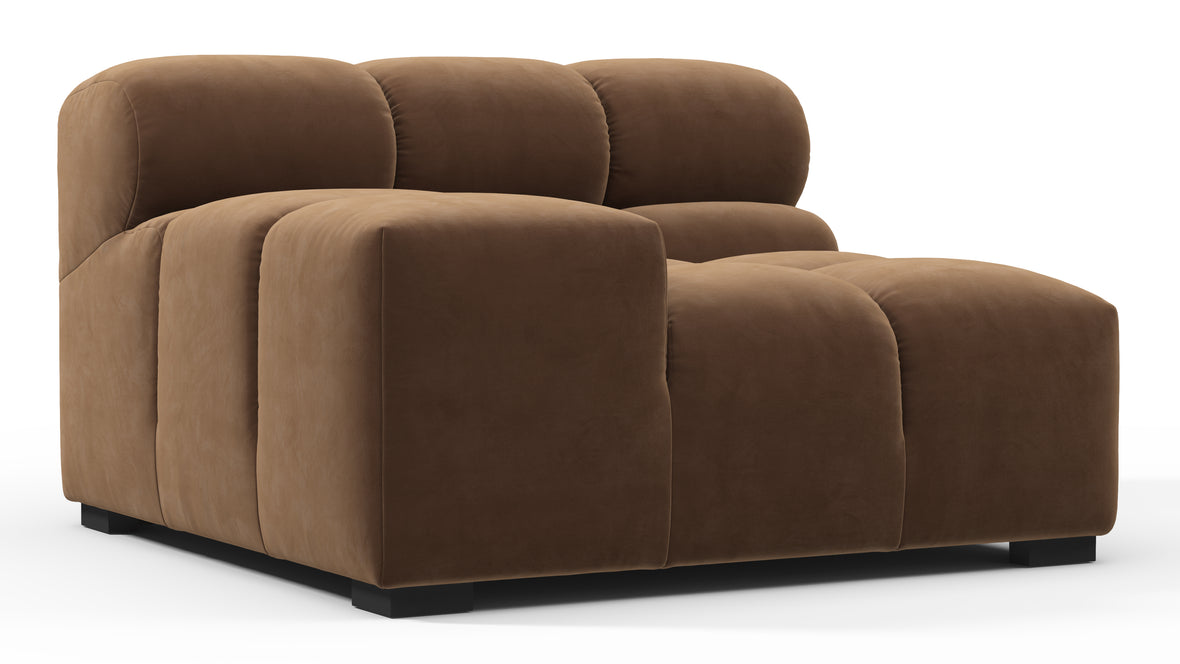 Tufty - Tufty Module, Left Arm, Mocha Velvet