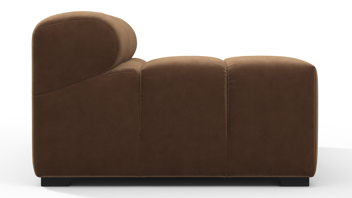 Tufty - Tufty Module, Left Arm, Mocha Velvet
