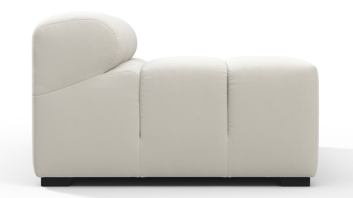 Tufty - Tufty Module, Left Arm, Oatmeal Brushed Weave
