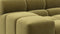 Tufty - Tufty Module, Left Arm, Olive Gold Velvet