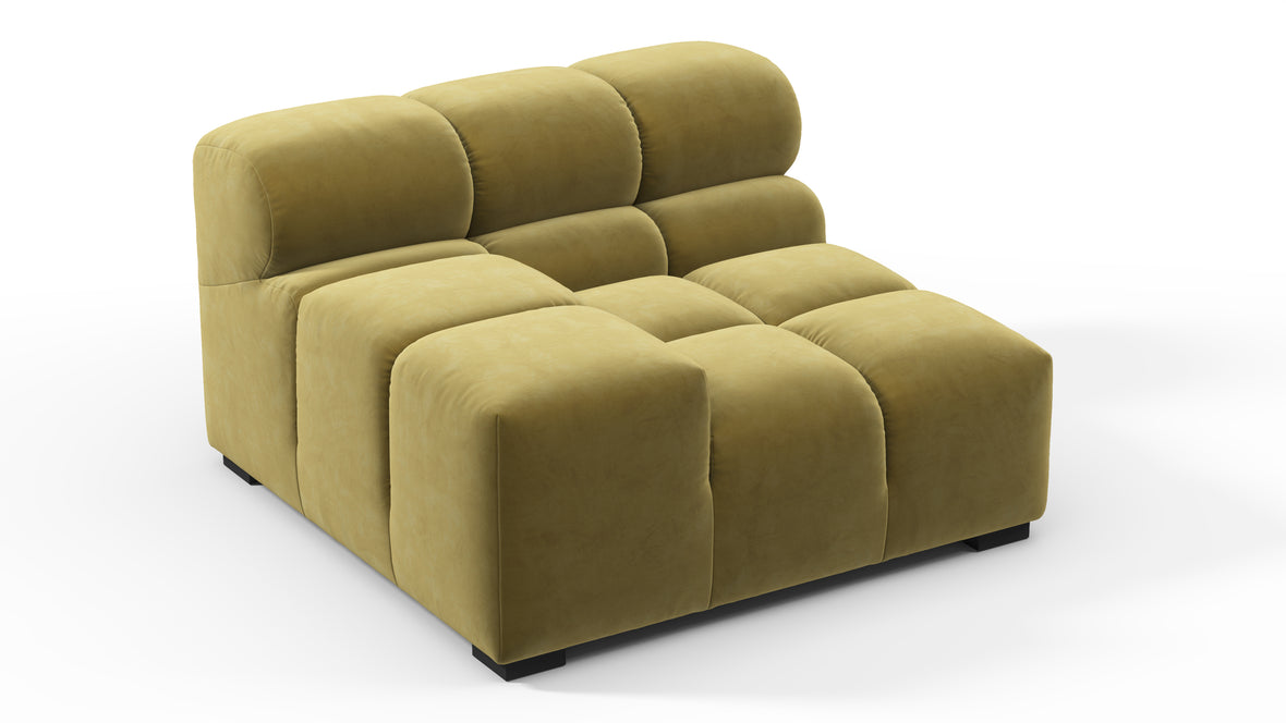 Tufty - Tufty Module, Left Arm, Olive Gold Velvet