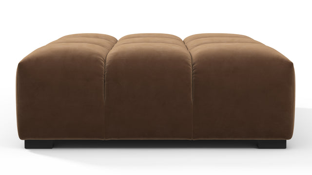 Tufty - Tufty Ottoman, Mocha Velvet