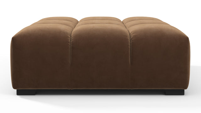 Tufty - Tufty Ottoman, Mocha Velvet