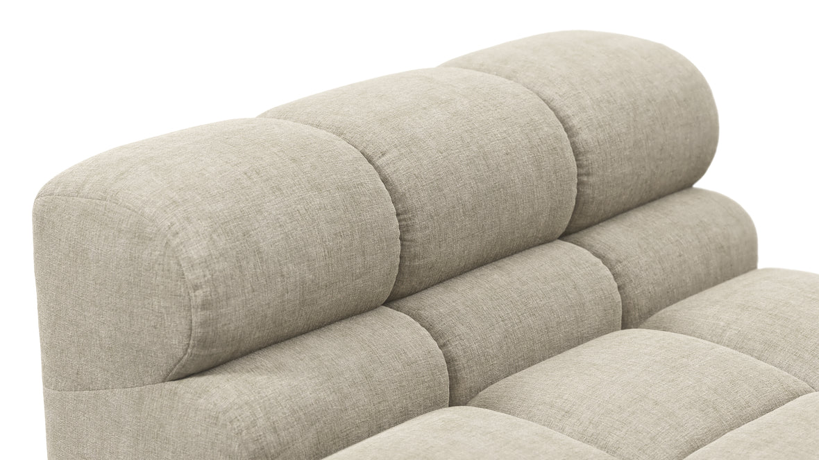 Tufty - Tufty Module, Armless, Beige Gray Chenille