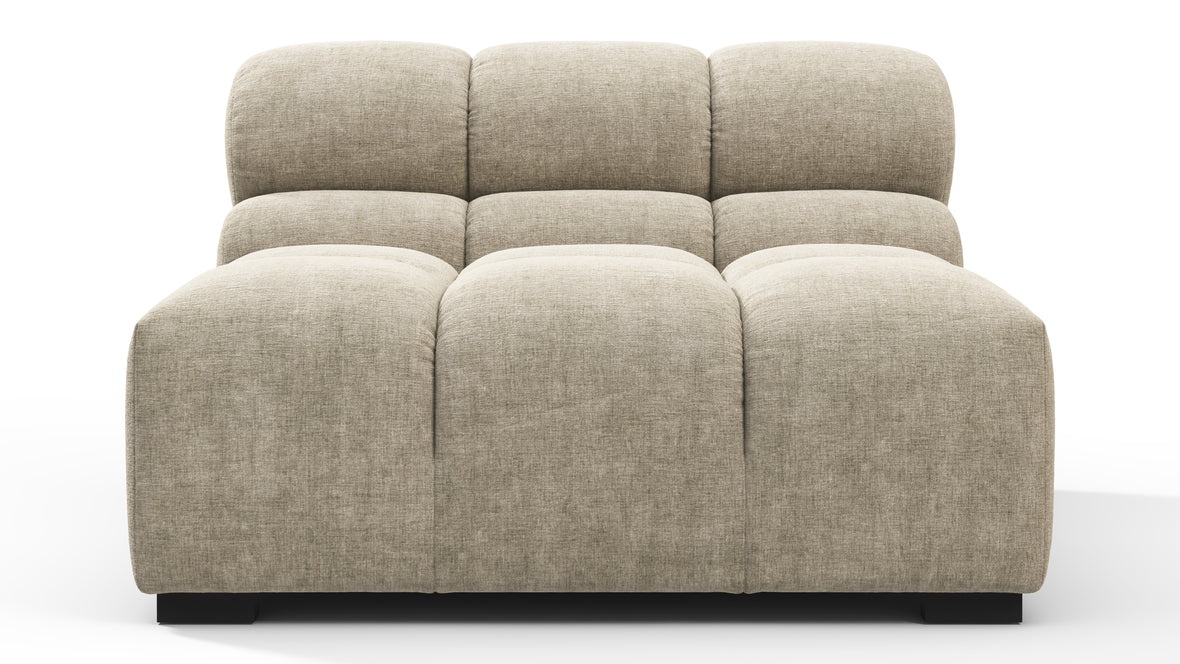 Tufty - Tufty Module, Armless, Beige Gray Chenille