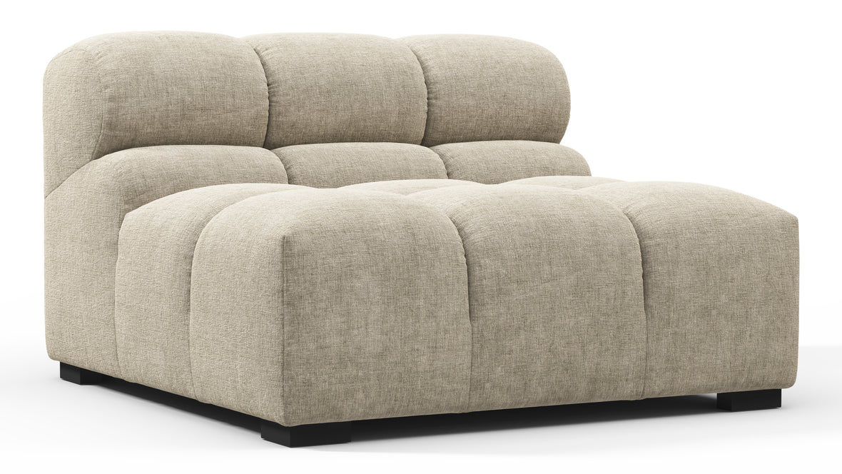 Tufty - Tufty Module, Armless, Beige Gray Chenille