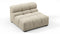 Tufty - Tufty Module, Armless, Beige Gray Chenille