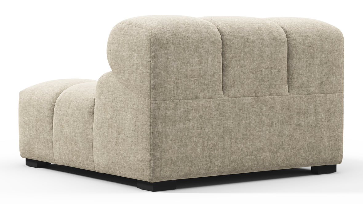 Tufty - Tufty Module, Armless, Beige Gray Chenille