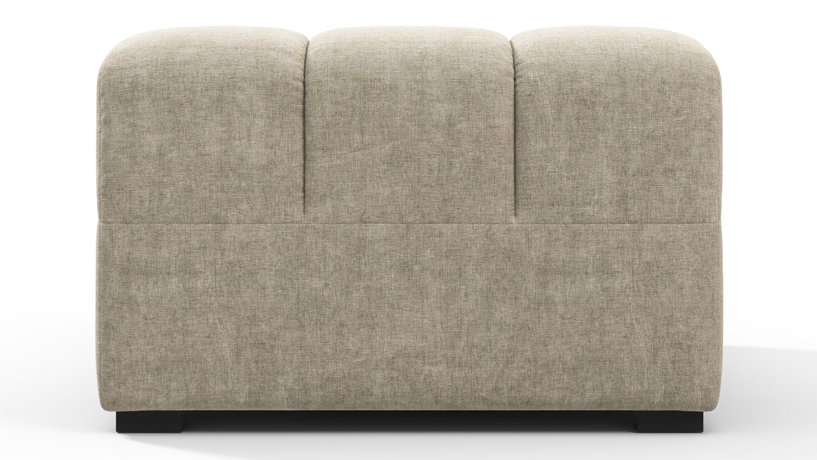 Tufty - Tufty Module, Armless, Beige Gray Chenille