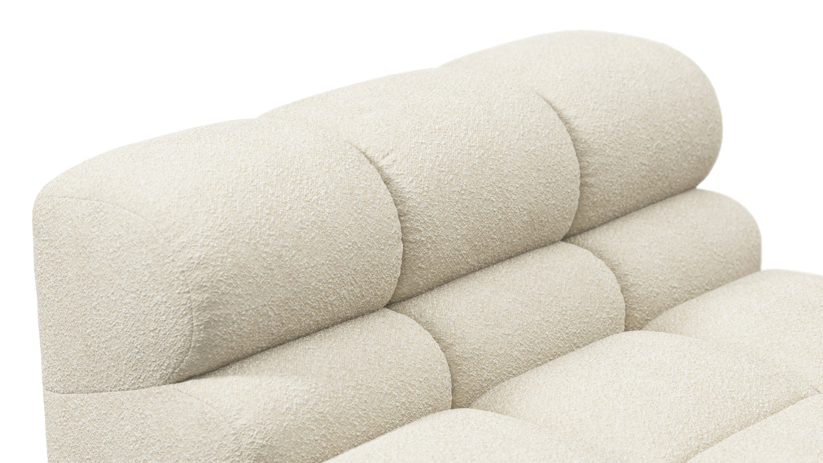 Tufty - Tufty Module, Armless, Eggshell Boucle