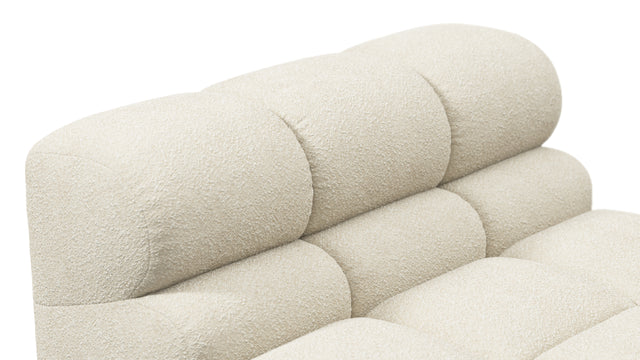 Tufty - Tufty Module, Armless, Eggshell Boucle