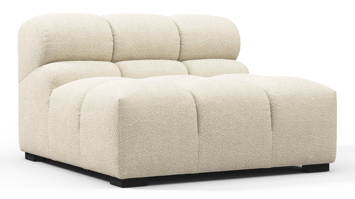 Tufty - Tufty Module, Armless, Eggshell Boucle